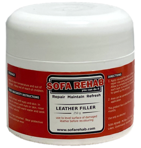 Leather Repair Filler, Fix Pet Damage & Holes in Leather